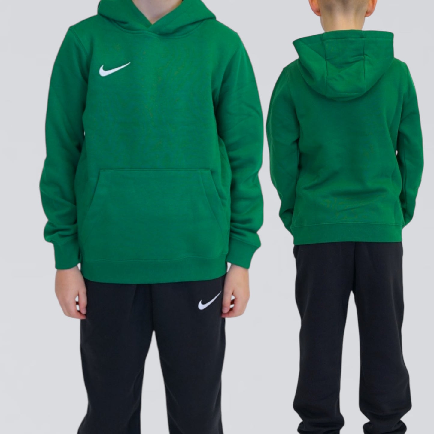 Nike Park Hoodie & Joggers Set - Green / Black (Junior)