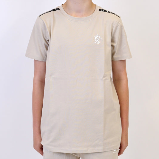 Gym King Taped Tee - Beige (Junior)
