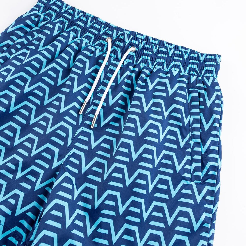 ENVI Digital Reef Shorts - White / Blue