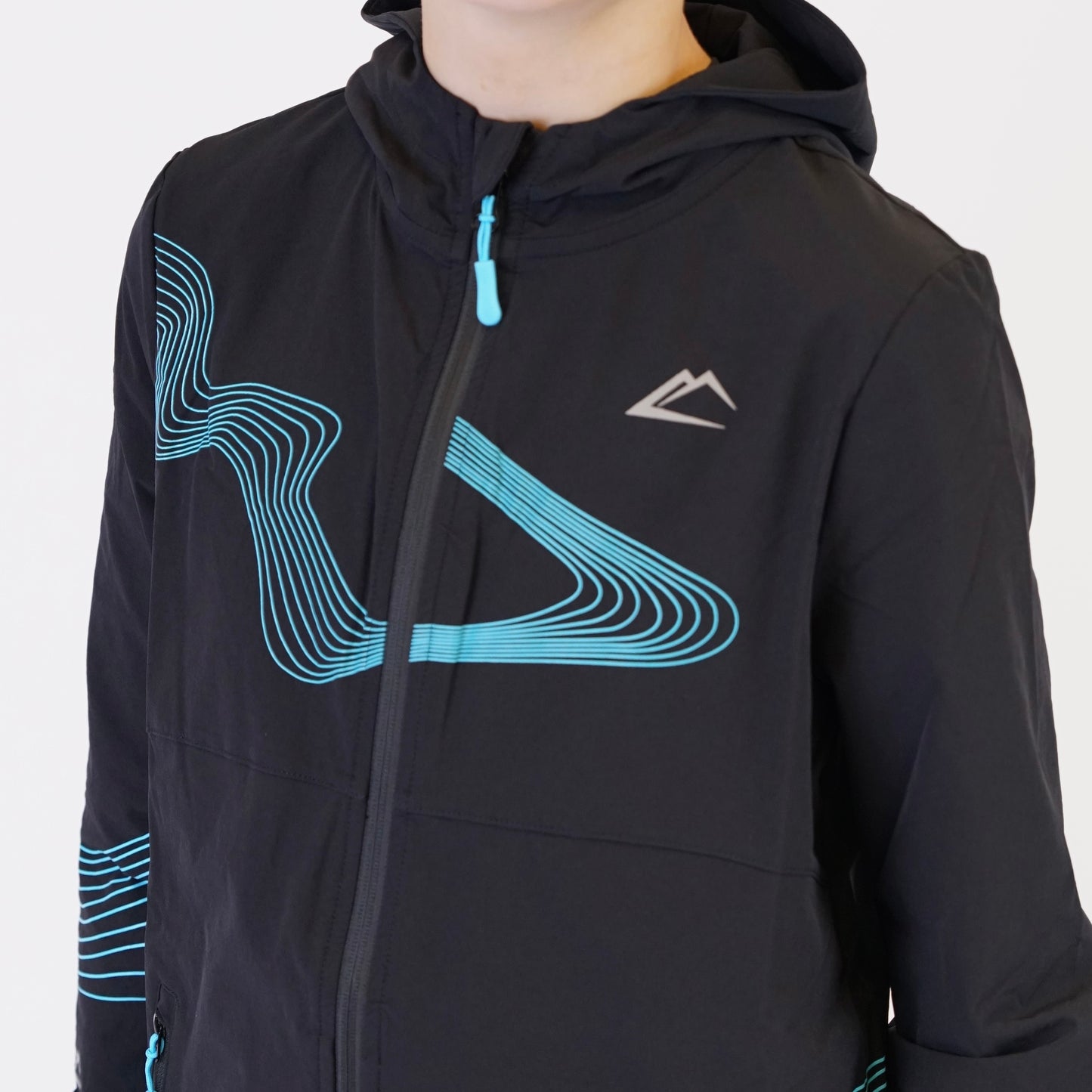 ActiveLine Wave Jacket - Black / Turquoise (Junior)