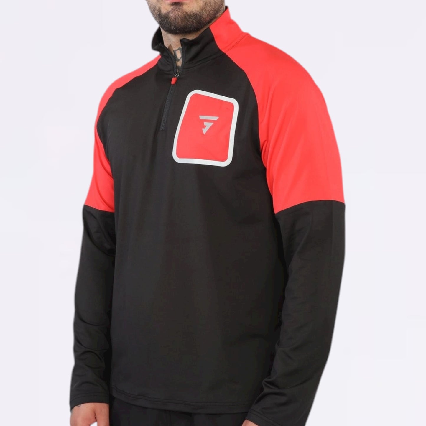 GRIID Glide Half Zip - Black / Red