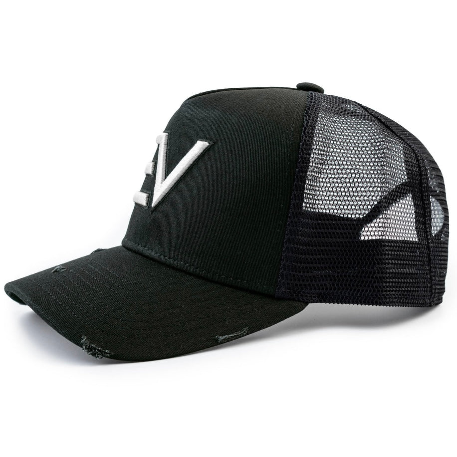 ENVI Logo Trucker Hat - Black / Graphite