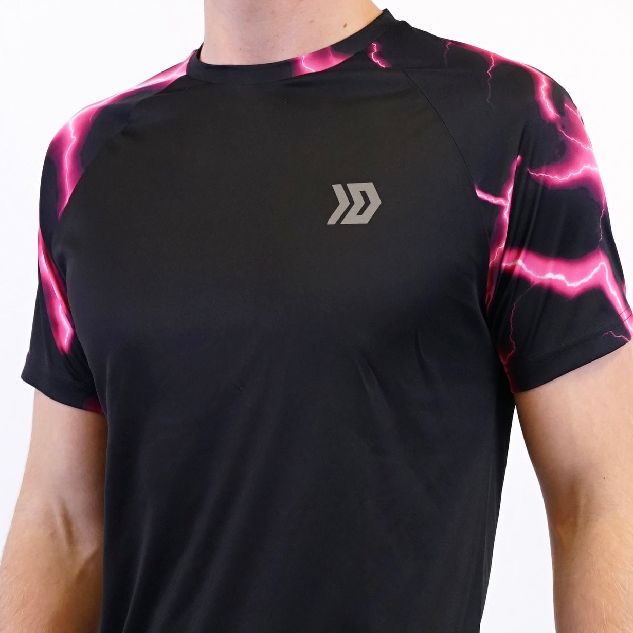 DASH Lightning Tee - Black / Pink