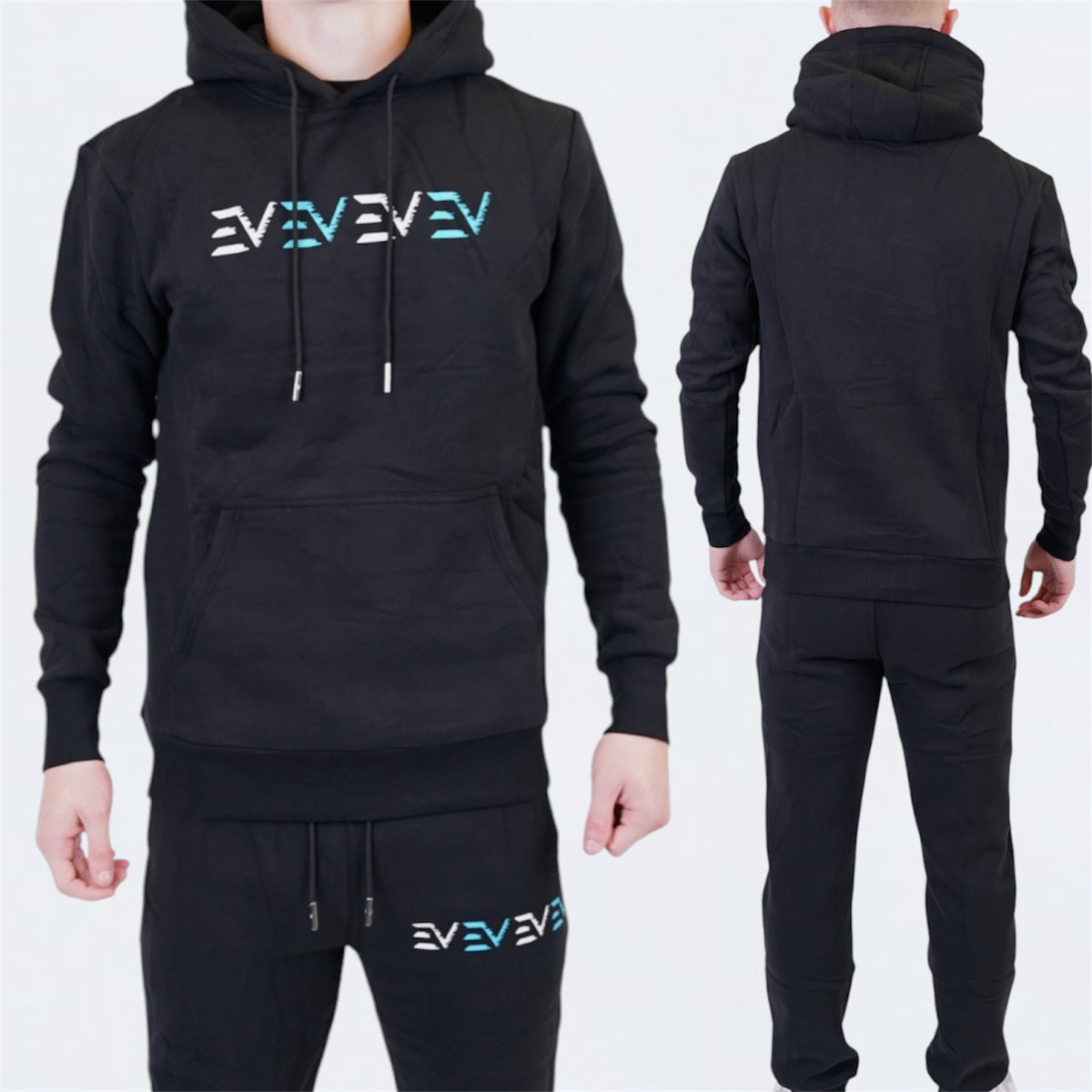 ENVI Digital Set - Hoodie & Bottoms - Black / Blue