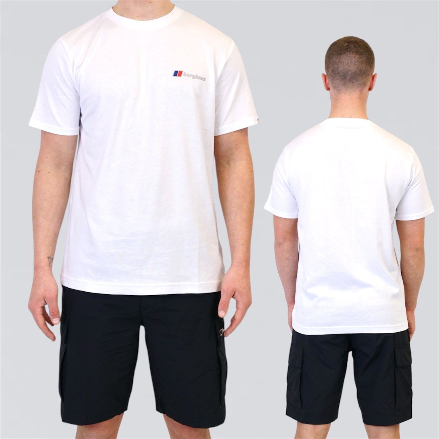 Berghaus Cargo Set - Tee & Short - White / Black