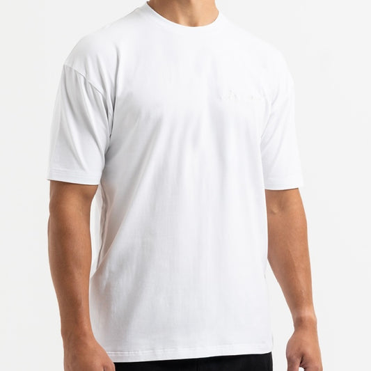 Bee Inspired Embroidered Tee - White