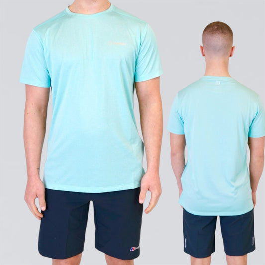Berghaus Tech Set - Tee & Shorts - Mint Green / Black
