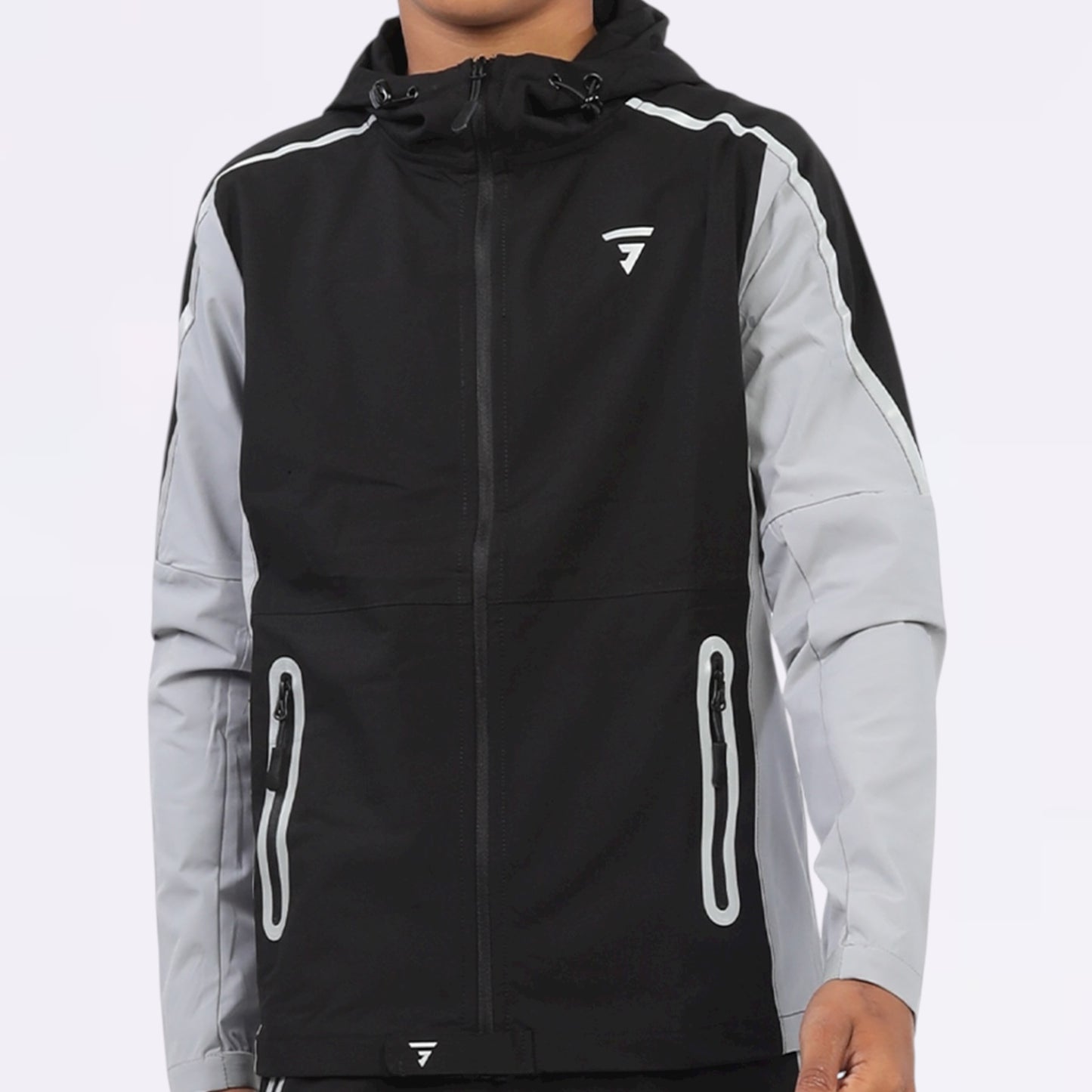 GRIID Reflect Windrunner Black / Grey (Junior)