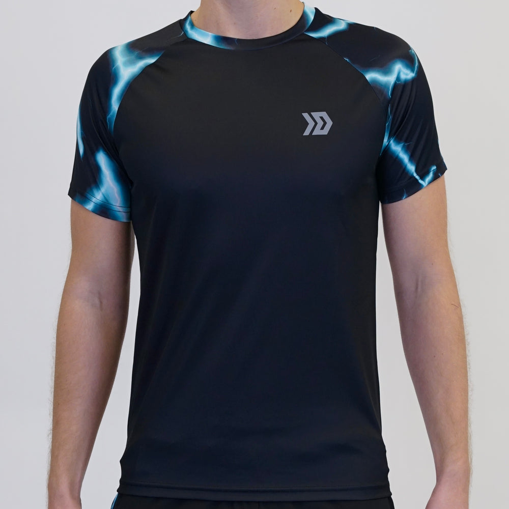 DASH Lightning Tee - Black / Blue