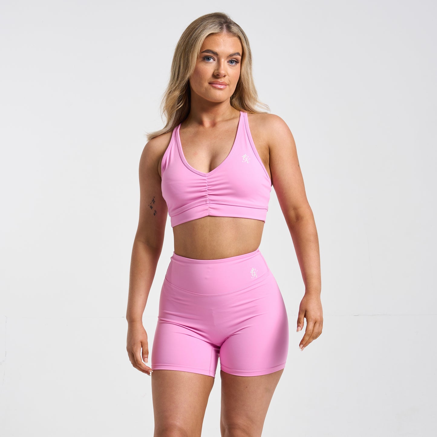 Gym King 365 Bra & Short Set - BubbleGum Pink