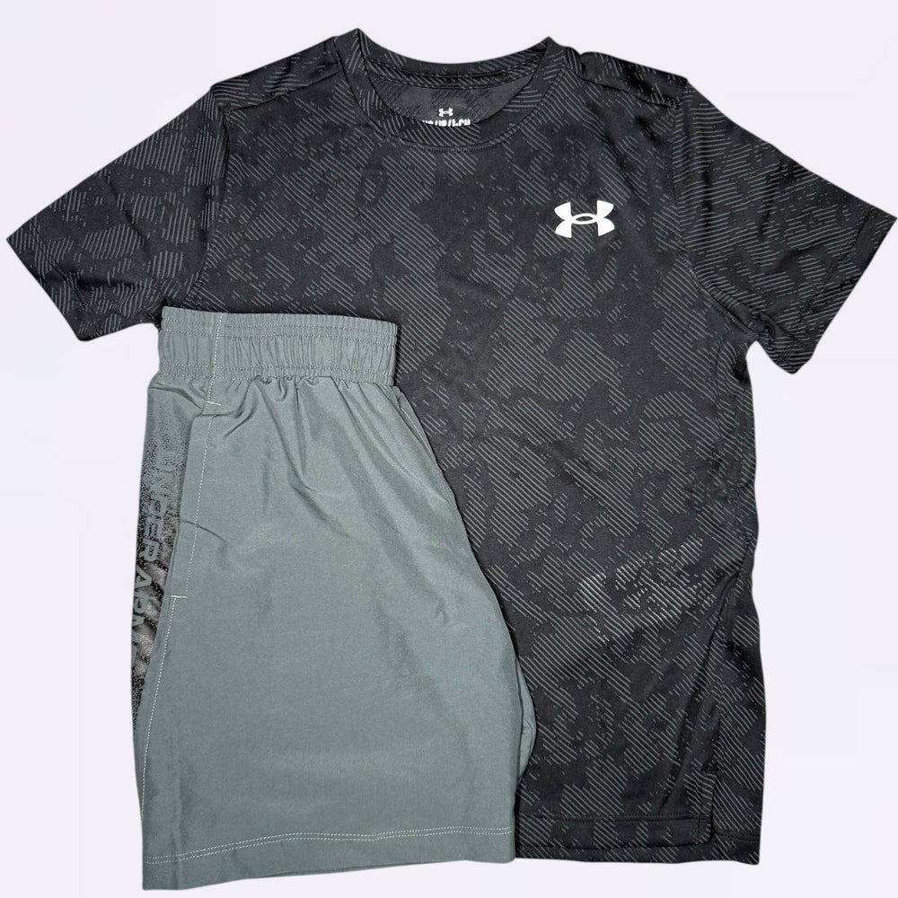 Under Armour Jacquard Set - Black / Grey (Junior)
