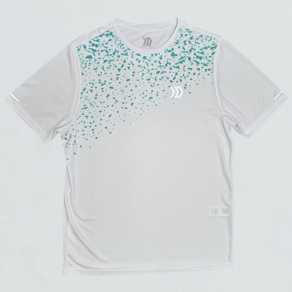 Dash Splatter Tee - White / Blue (Junior)