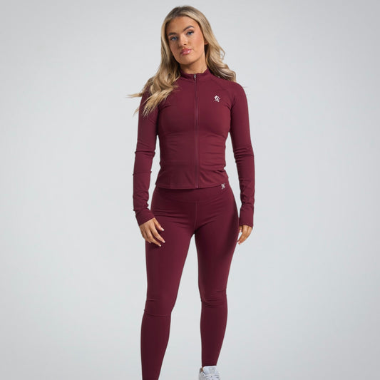 Gym King 365 Half Zip & Leggings  Set - Cherry