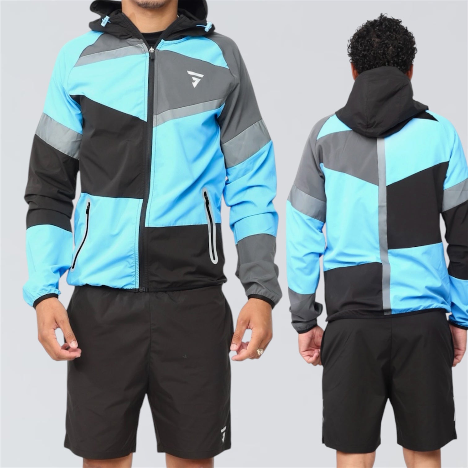 GRIID Panel Set - Jacket & Shorts - Onyx Blue