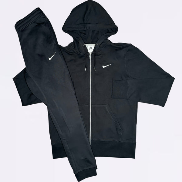Nike Club Set Zipper Joggers Black – RESTOCK3D