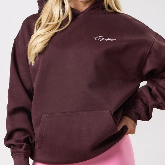 Gym King Script Mindset Hoodie - Espresso