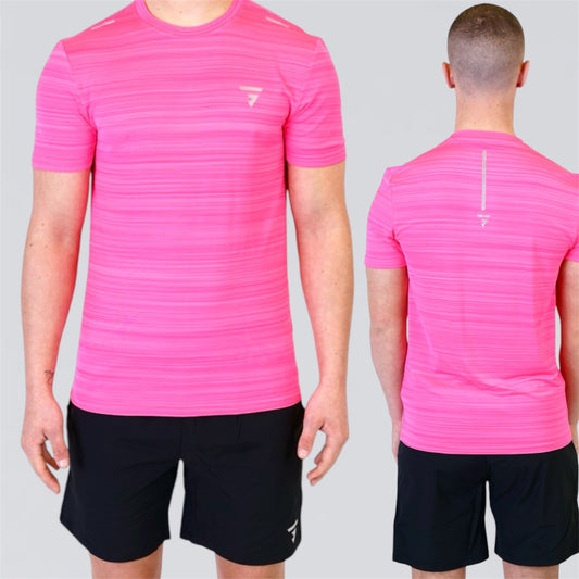 GRIID Flow Tee Set - Pink / Black