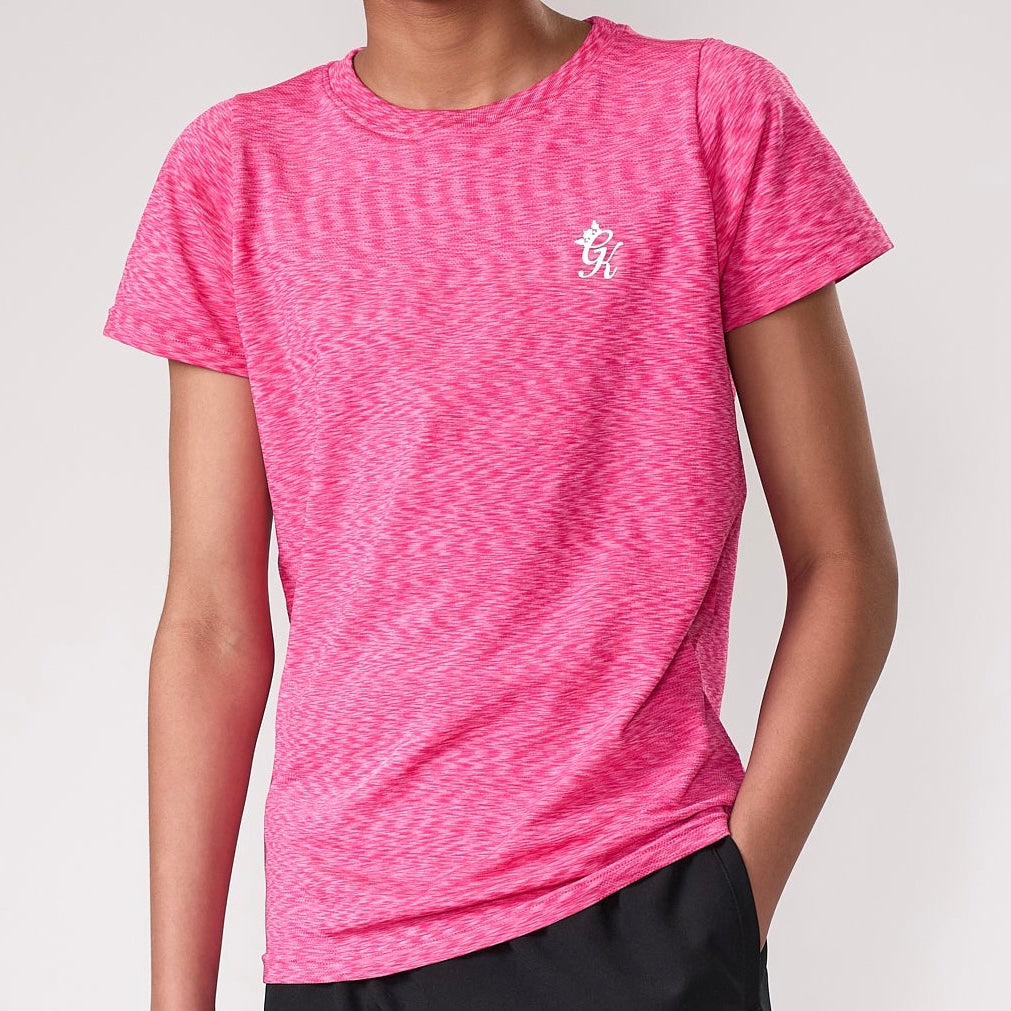Gym King Space Dye Tee - Pink (Junior)