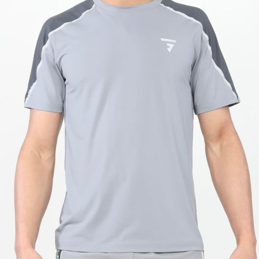 GRIID Reflect Tee - Grey / Aqua