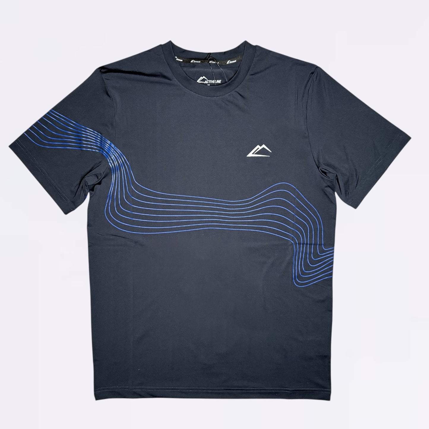 ActiveLine Wave Tee - Navy / Royal Blue