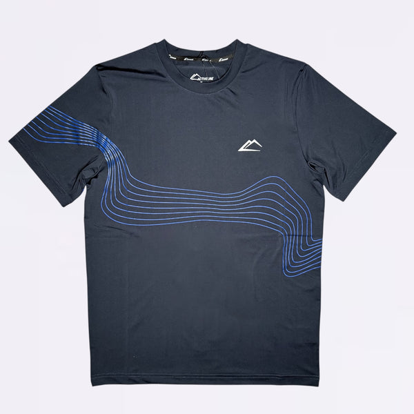 ActiveLine Wave Tee - Navy / Royal Blue