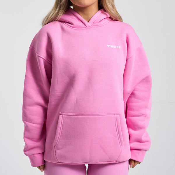 Gym King 365 Relaxed Fit Fleece Hoodie - BubbleGum Pink