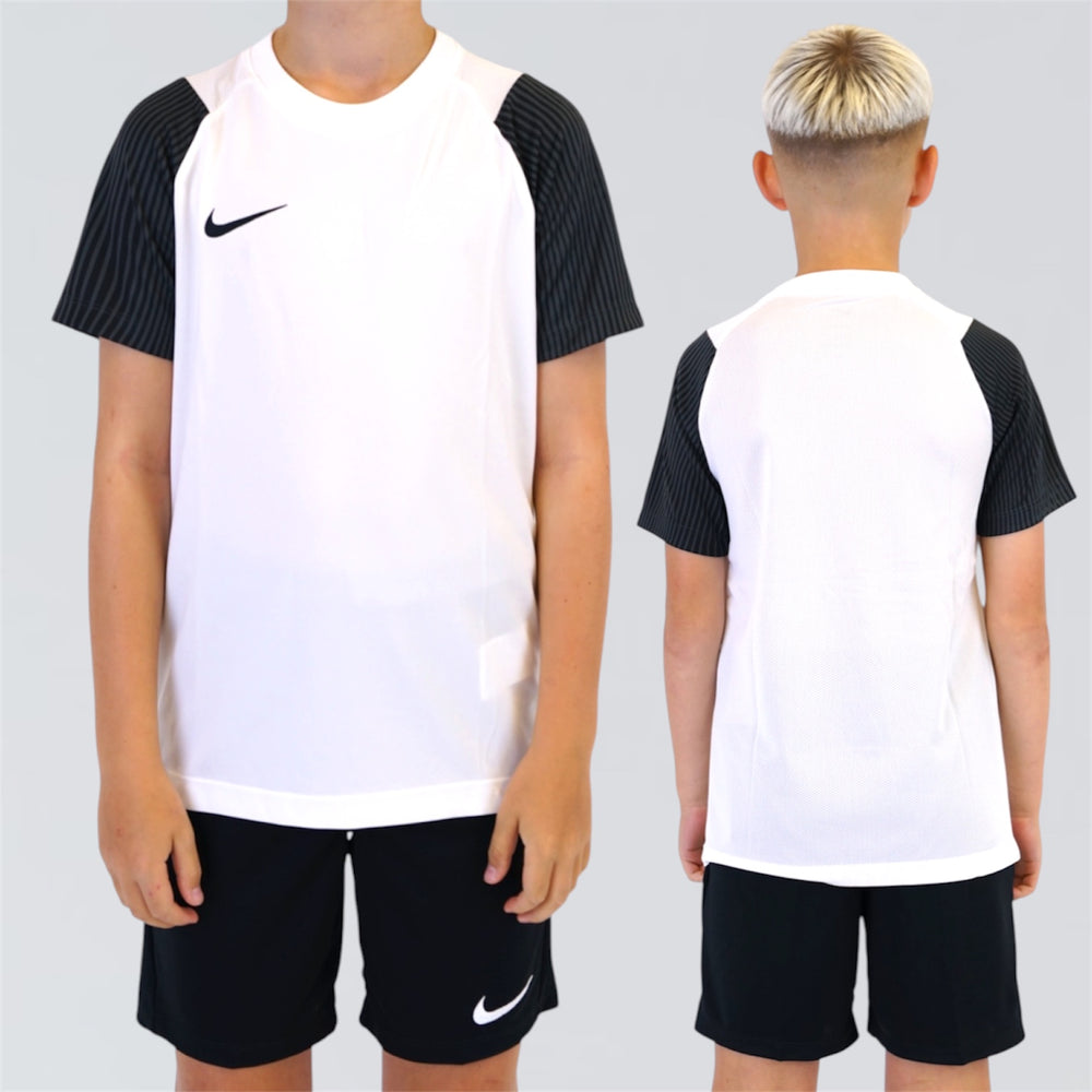 Nike Dri-Fit Academy 2.0 Set - Tee & Shorts - White / Black (Junior)
