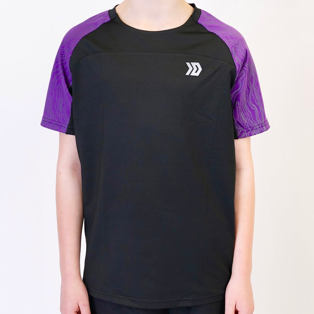 DASH Aura Tee - Black / Purple (Junior)