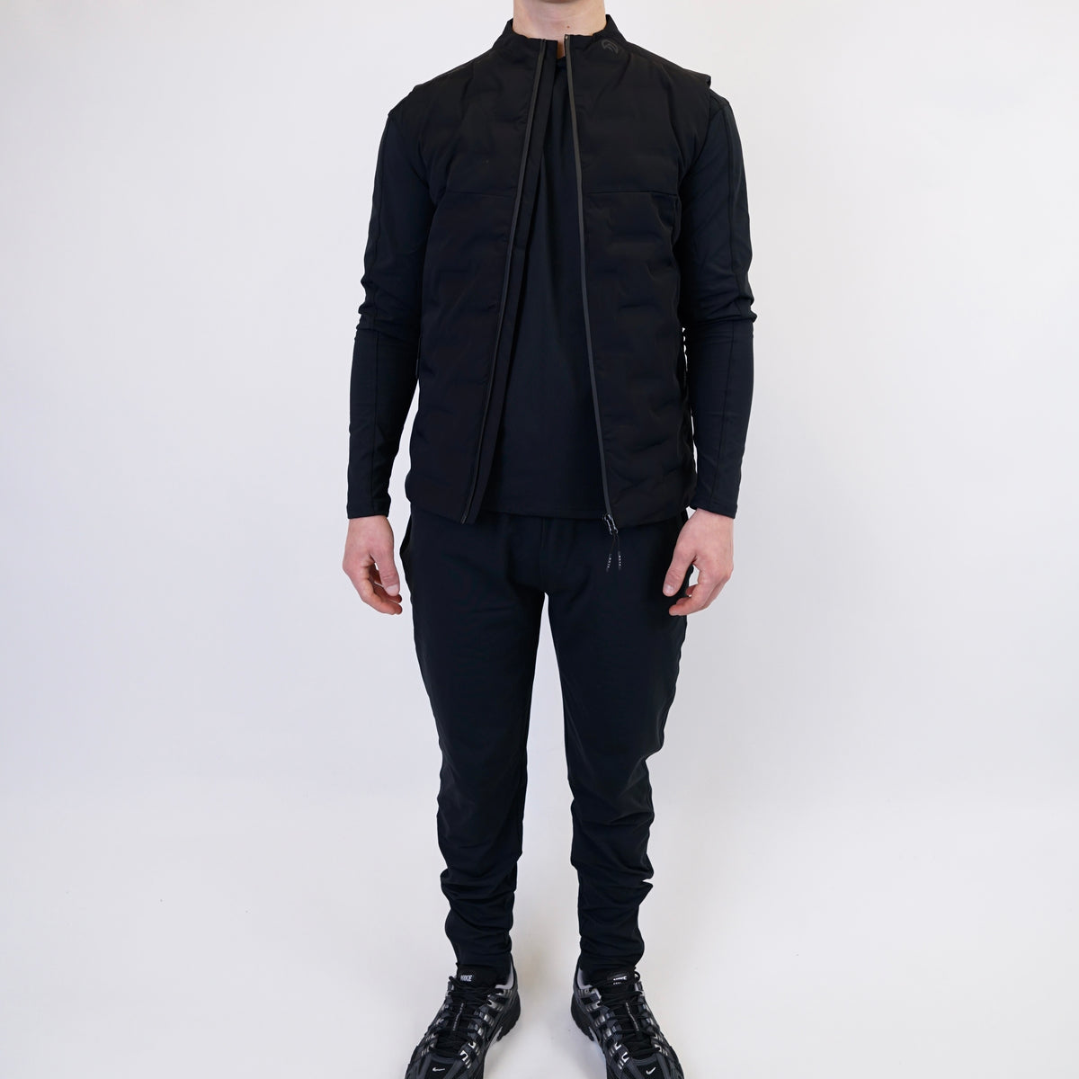 Flux Seamless Bonded Gilet - Black