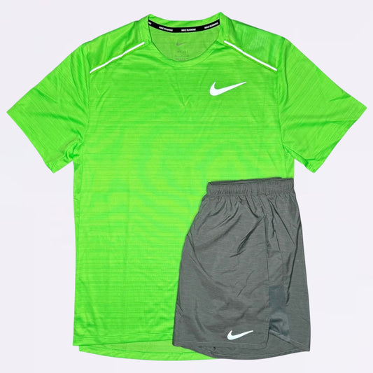 Nike Miler Set - Strike Green / Grey
