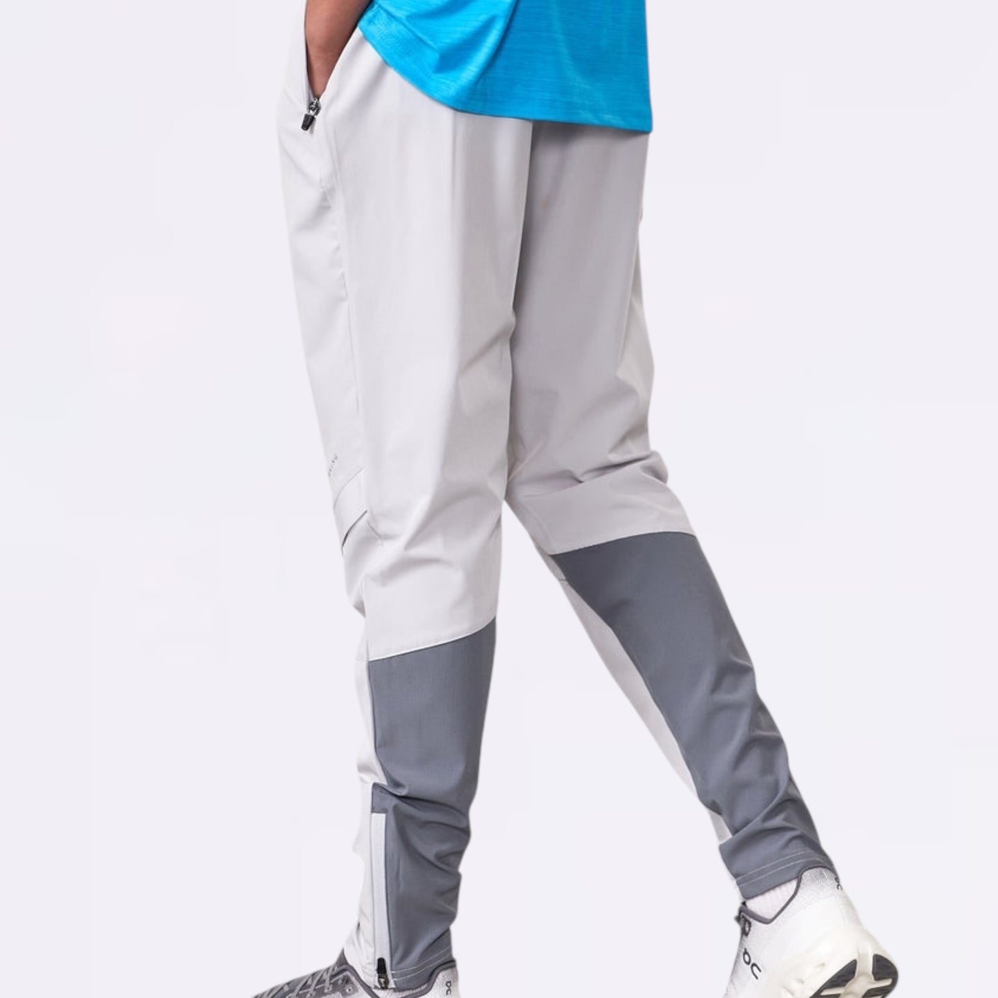 Gym King Vision Tracksuit Bottom - Light Grey (Junior)