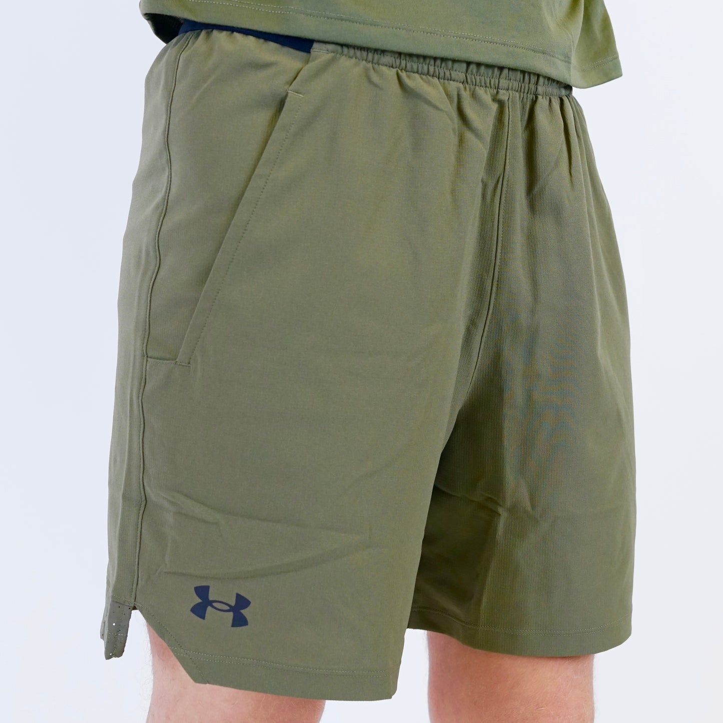 Under Armour Tech Half-Zip / Vanish Shorts Set - Marine Green