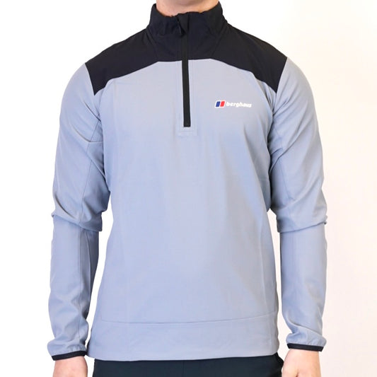 Berghaus Terrain Half Zip - Light Grey / Black