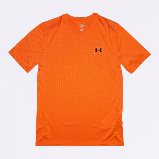Under Armour Geotessa Set - Tee & Shorts - Orange / Grey