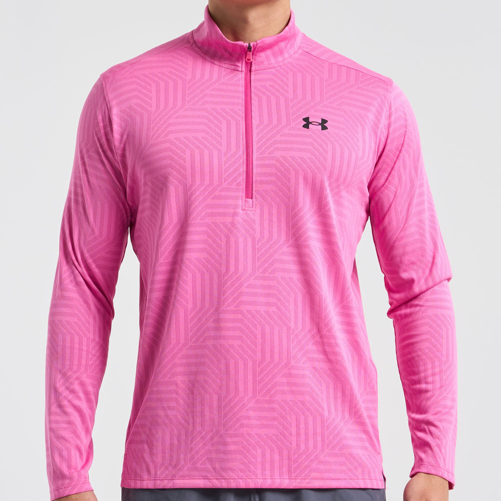 Under Armour Vent Geotessa Tech Half Zip - Pink