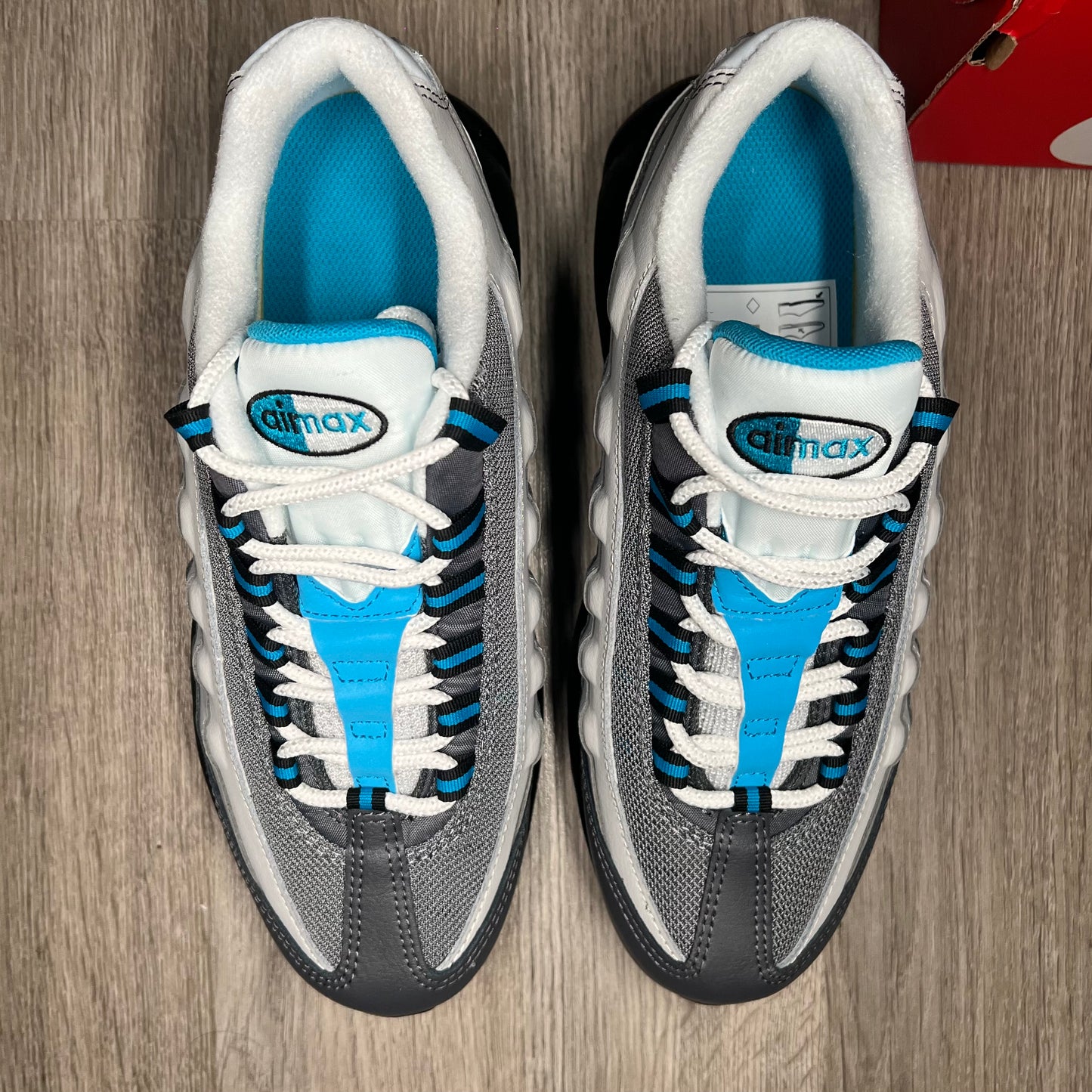 Air max 95 blue top and grey