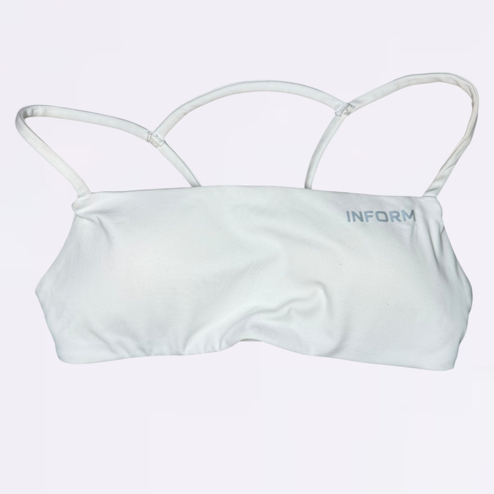 INFORM Sculpt Seamless Halterneck Sports Bra - White (Damaged)