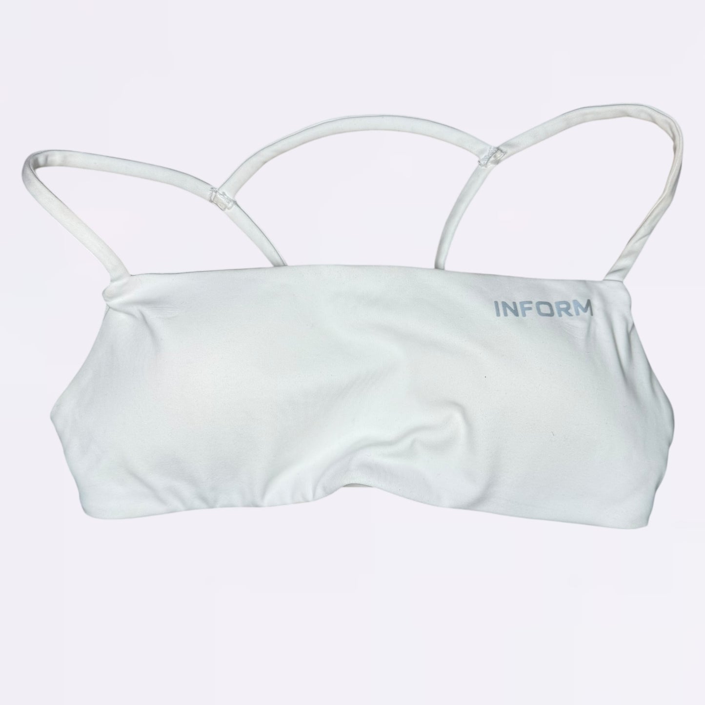 INFORM Sculpt Seamless Halterneck Sports Bra - White (Damaged)