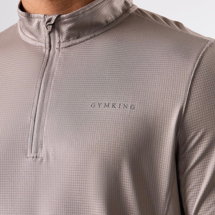 Gym King Energise Half Zip - Truffle