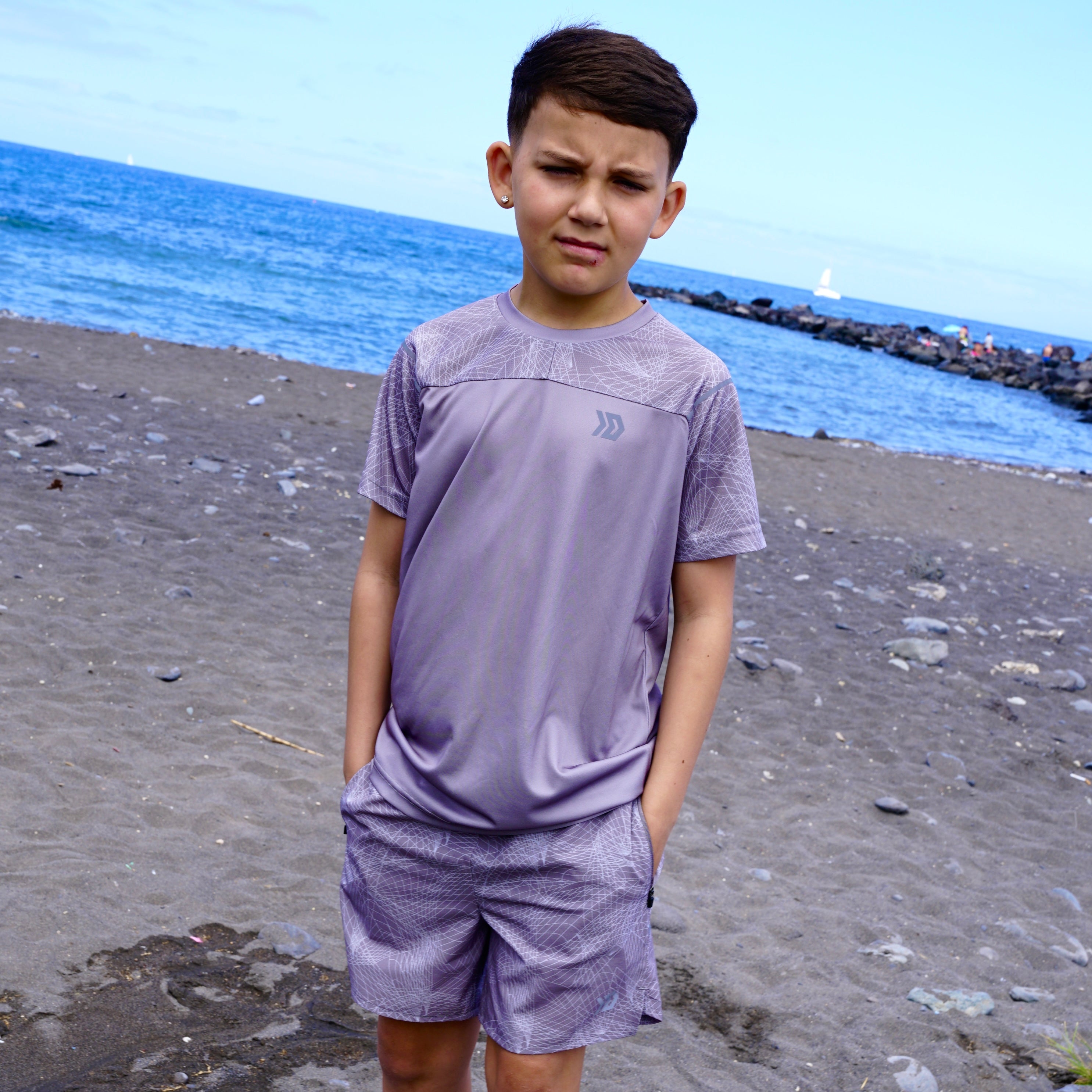DASH Hyperweb Tee Set - Grey (Junior)