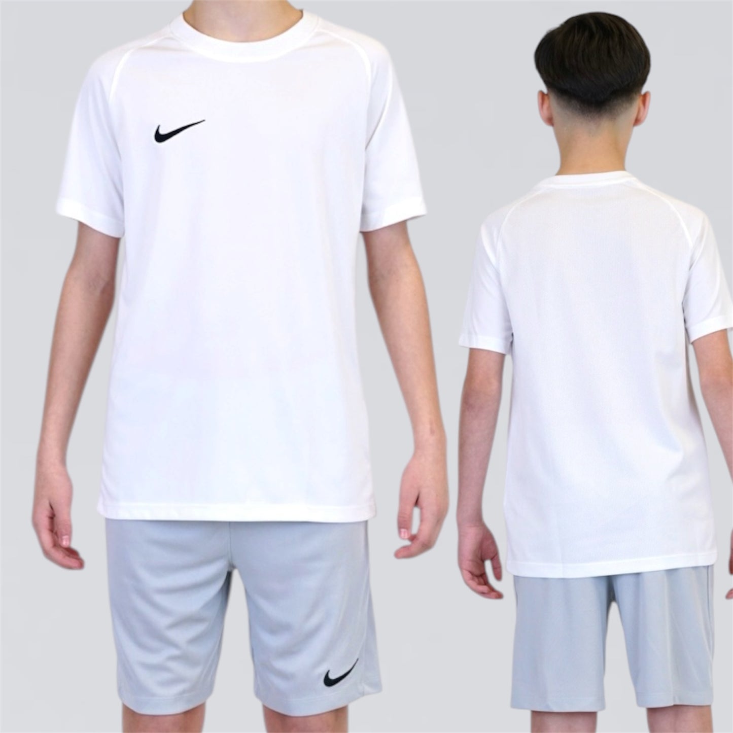 Nike Dri Fit Set - White / Grey (Junior)
