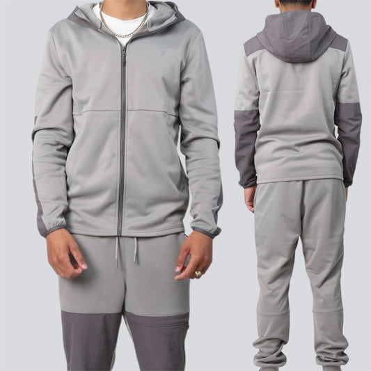 GRIID Cushy Jacket & Bottom Set - Light Grey