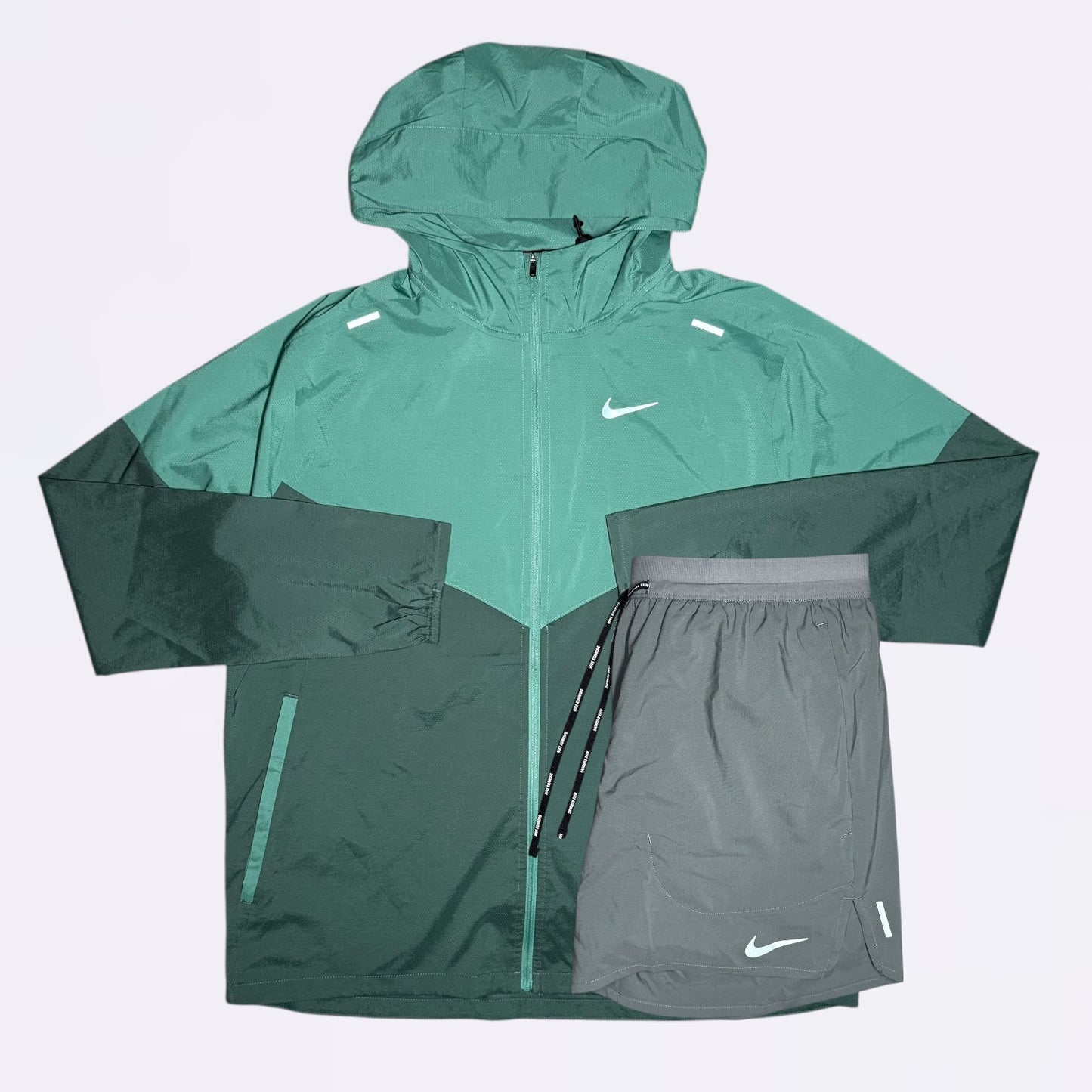 Nike Windrunner & Flex Set - Vintage Green / Grey