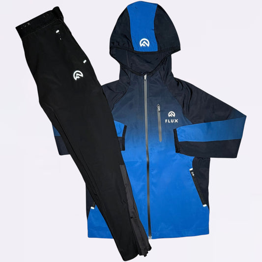 Flux Gradient & Performance Set - Jacket & Bottoms - Blue / Black (Junior)