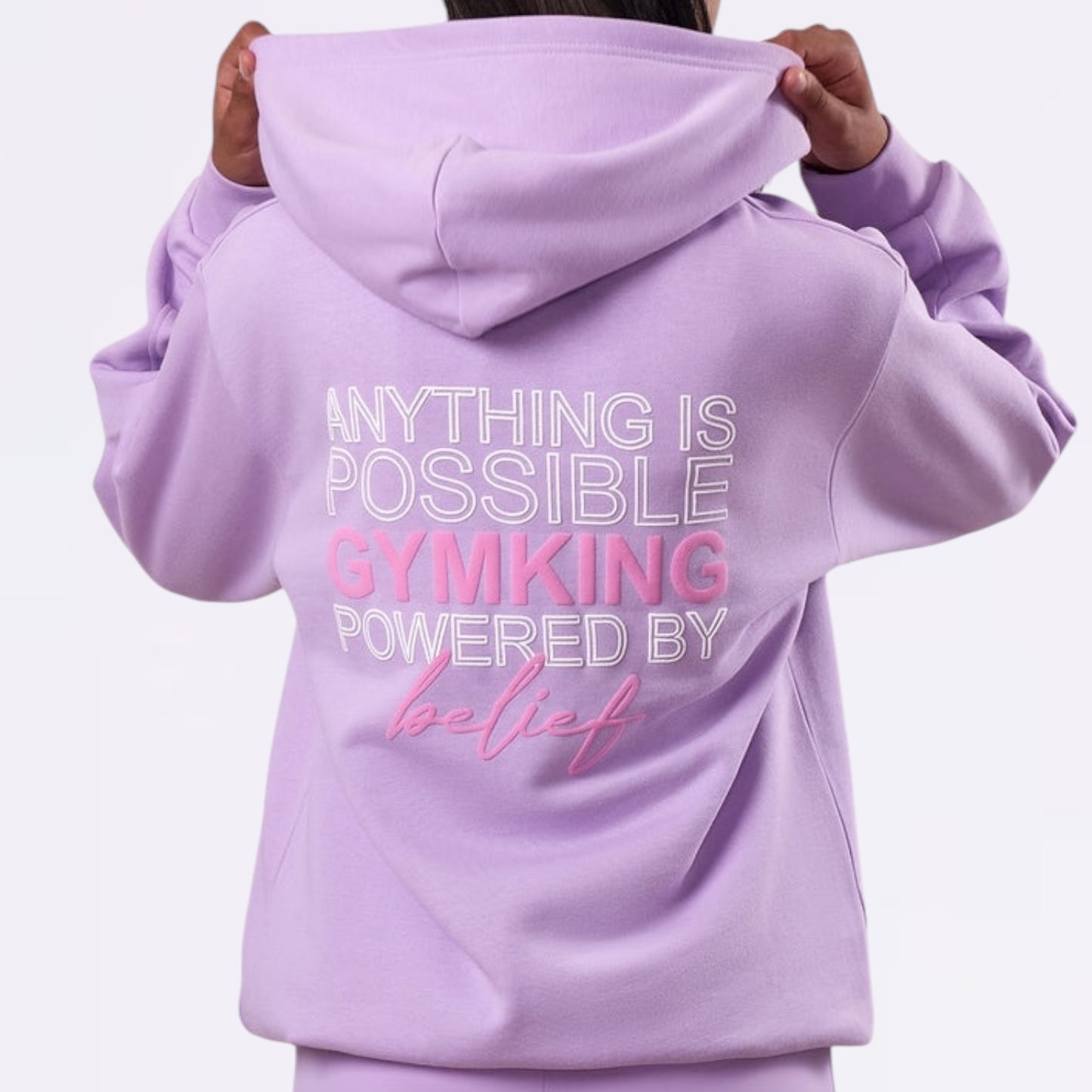 Gym King Malibu Oversized Hood (Girls) - Lilac Haze
