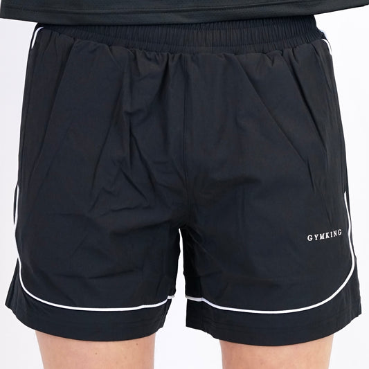 Gym King Core Piped Shorts - Black