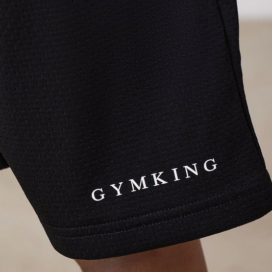 GymKing Brooklyn Mesh Short - Black (Junior)