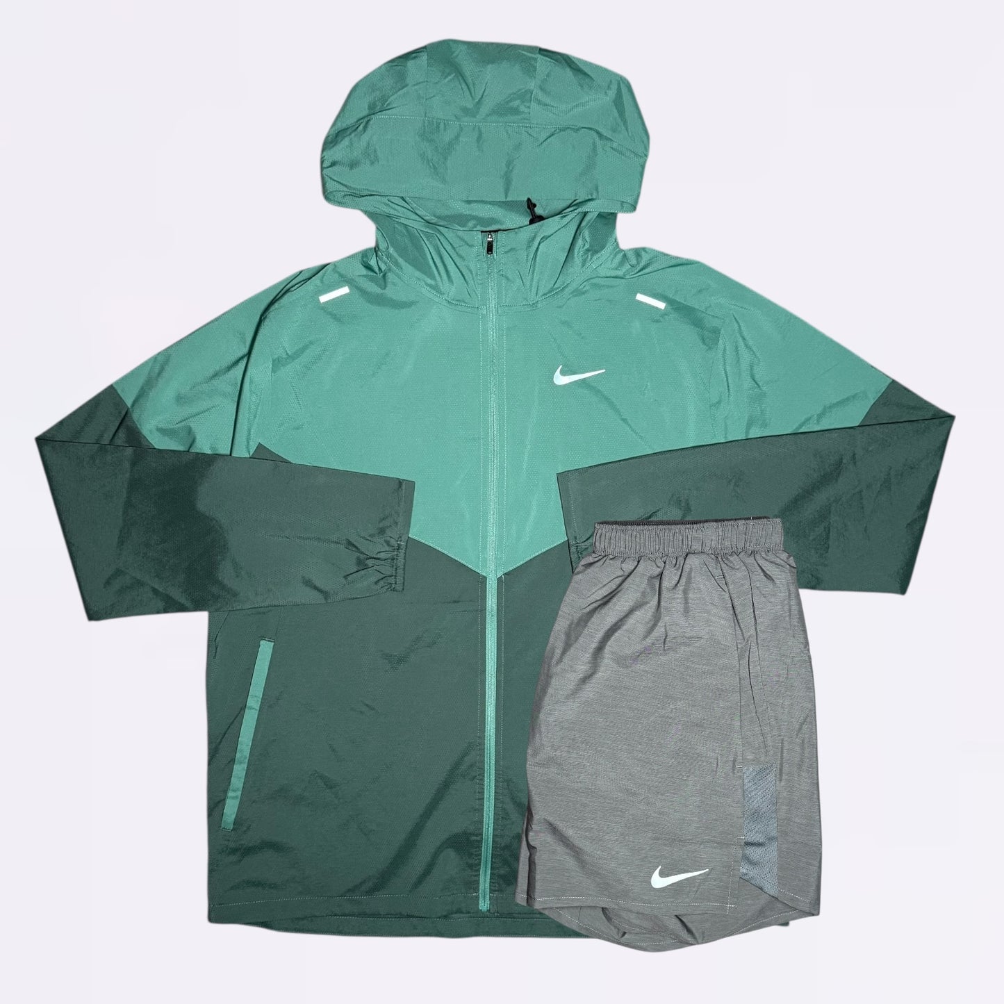 Nike Windrunner & Challenger Set - Vintage Green / Grey