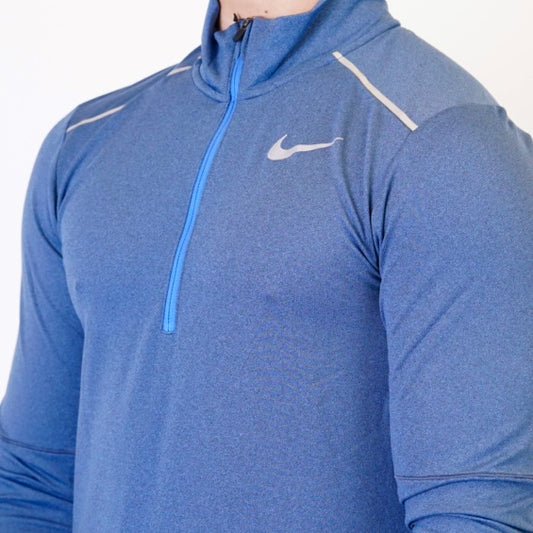 Nike Therma Miler Half Zip - Royal Blue