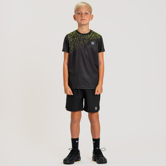 DASH Splatter Tee - Black / Neon (Junior)